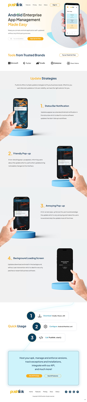 Web Design par pb pour PushLink | Design : #34918664