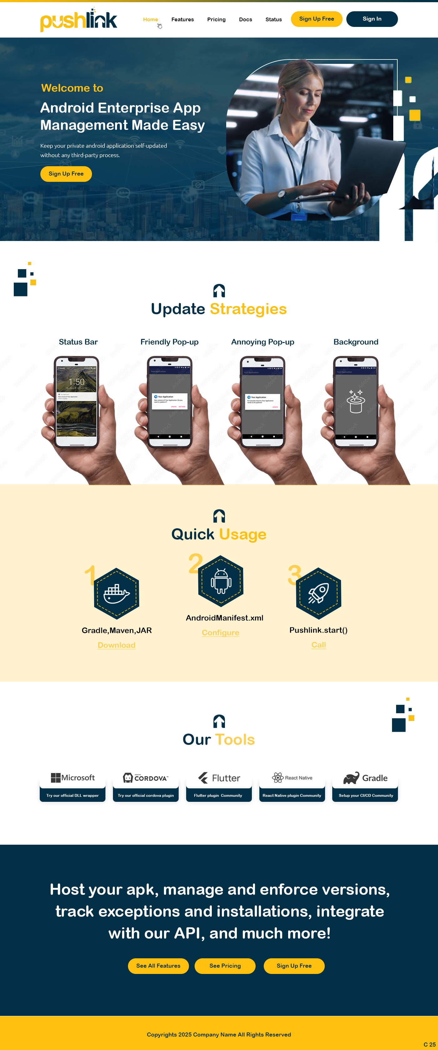 Web Design by pb for PushLink | Design #34918666