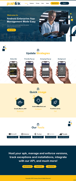 Web Design par pb pour PushLink | Design : #34918666