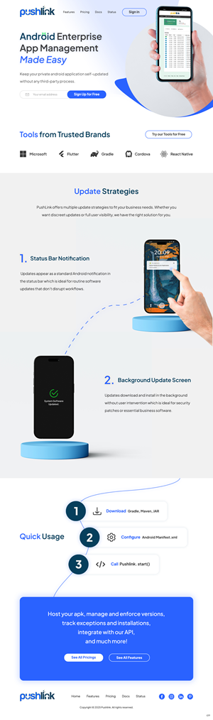 Web Design par pb pour PushLink | Design : #34926364
