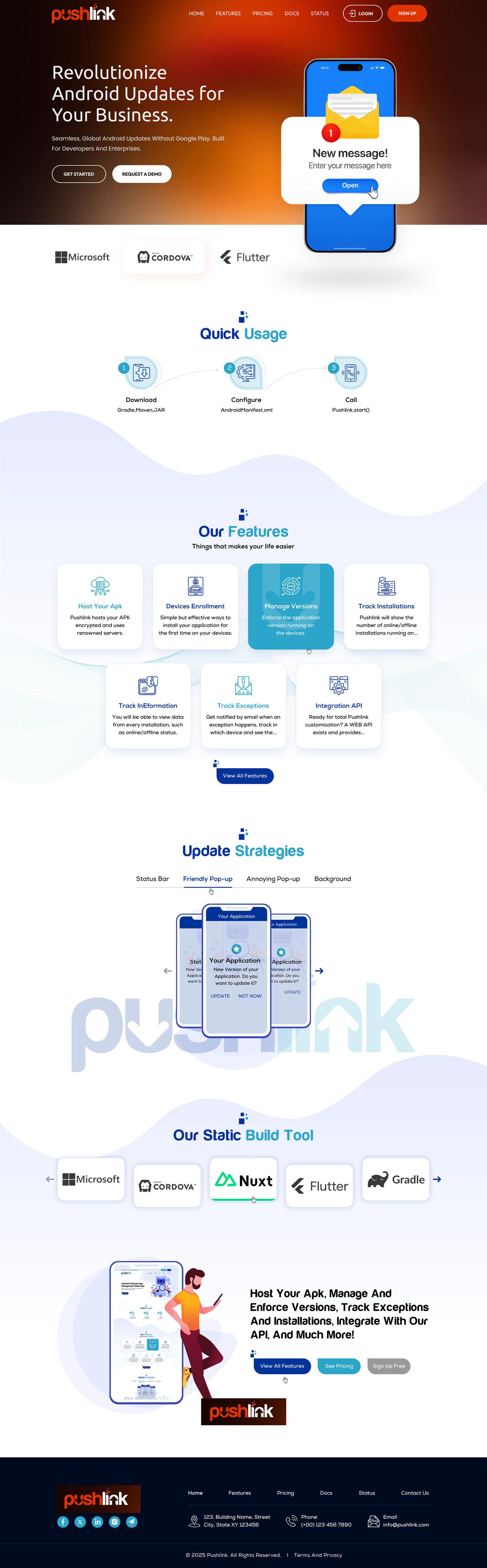 Web Design by Sbss for PushLink | Design #34911062