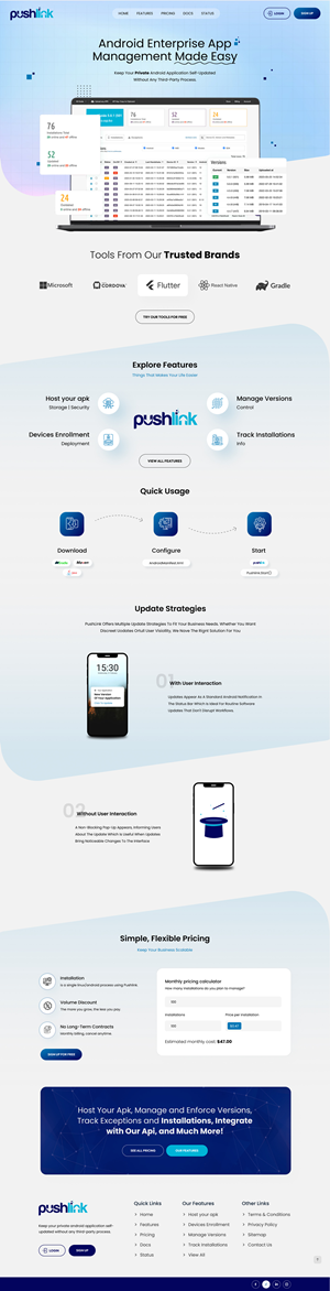 Web Design par Sbss pour PushLink | Design : #34963487