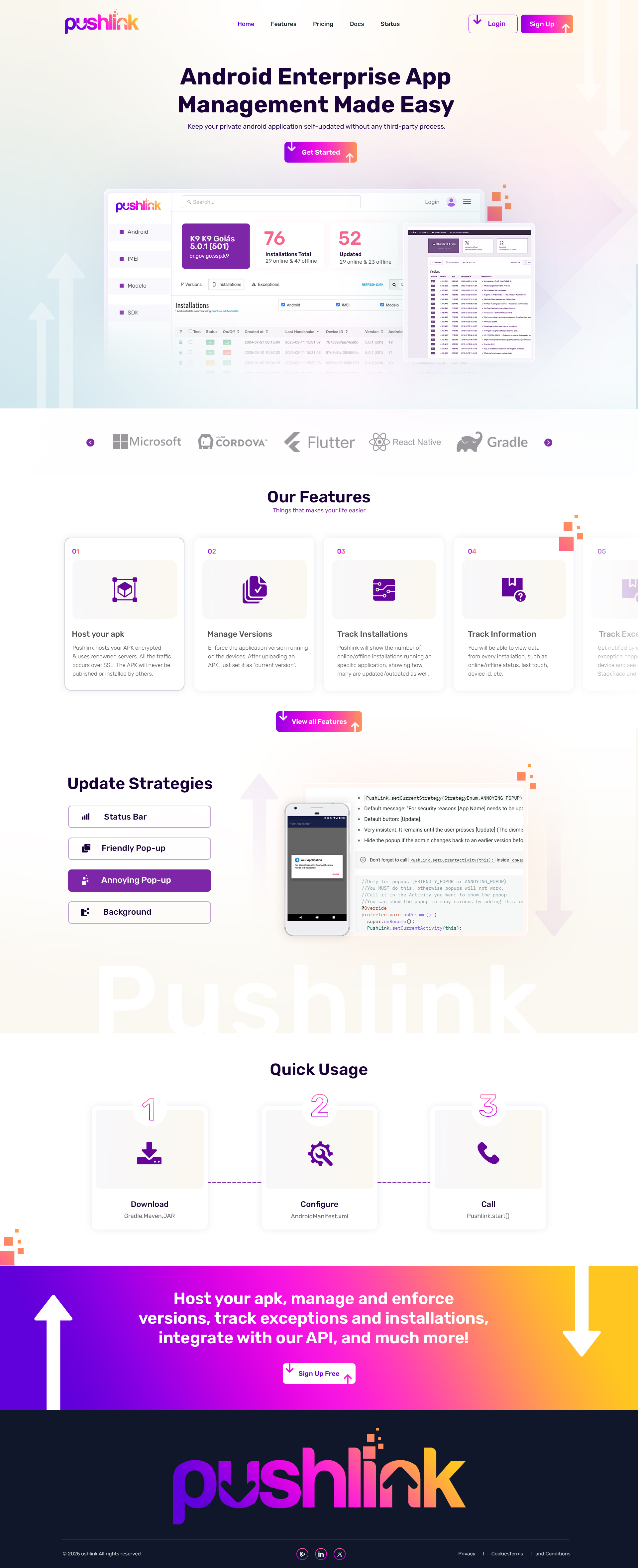 Web Design by creative.bugs for PushLink | Design #34949362