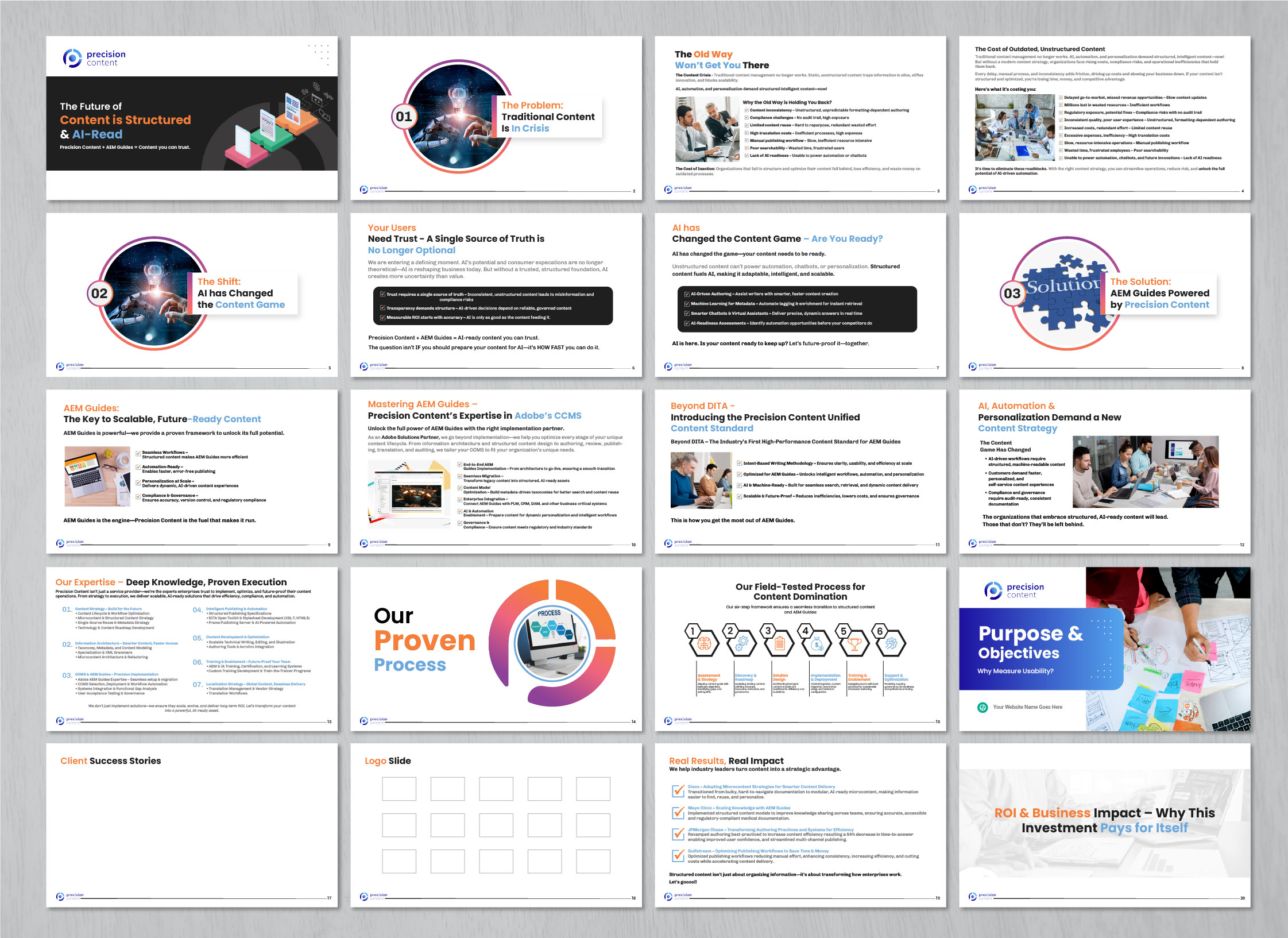 PowerPoint Design by artbitin for Precision Content Authoring Solutions | Design: #34917454