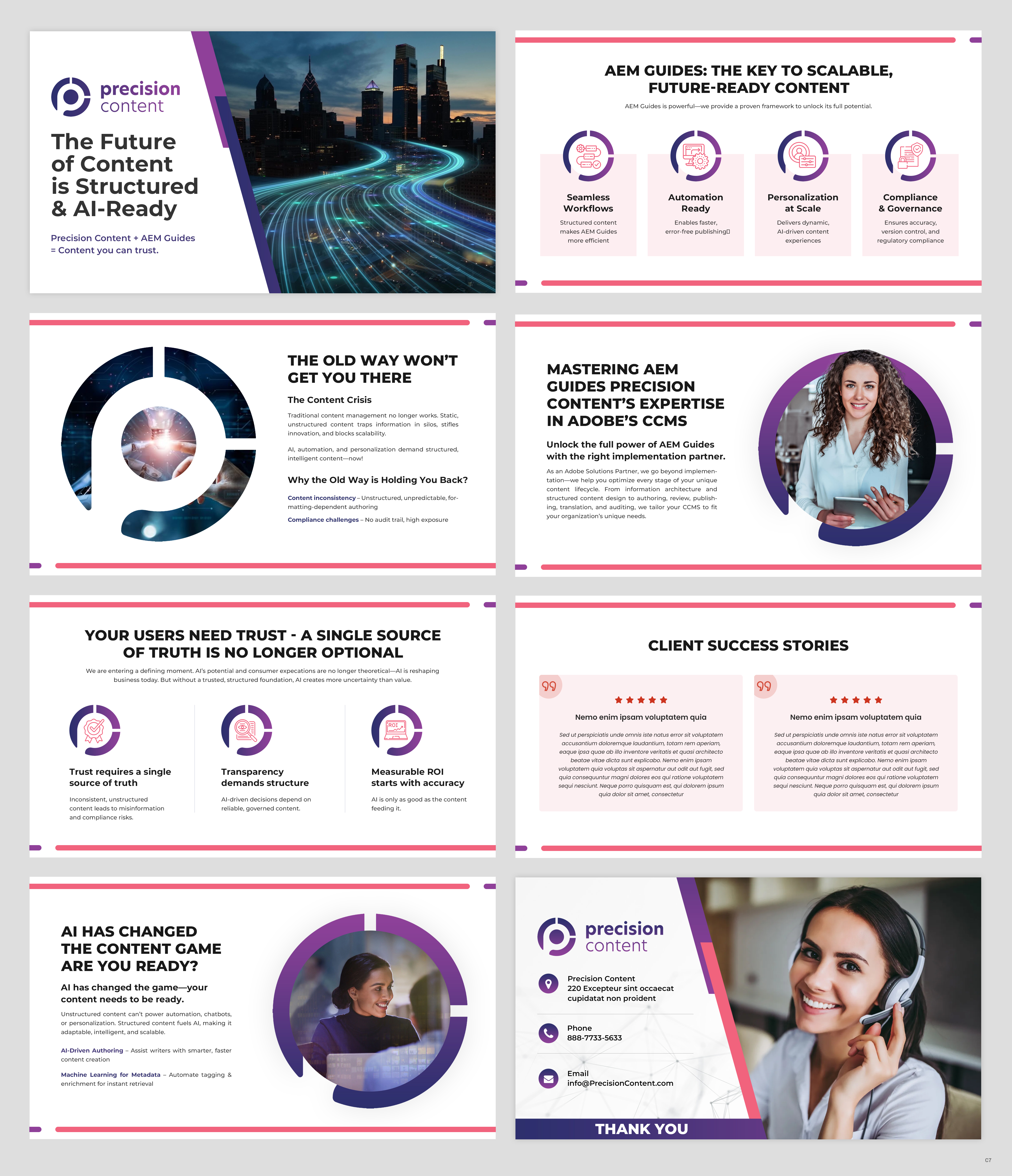 PowerPoint Design by pb for Precision Content Authoring Solutions | Design #34918818