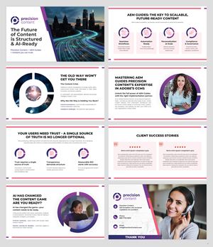 PowerPoint Design by pb for Precision Content Authoring Solutions | Design: #34918818