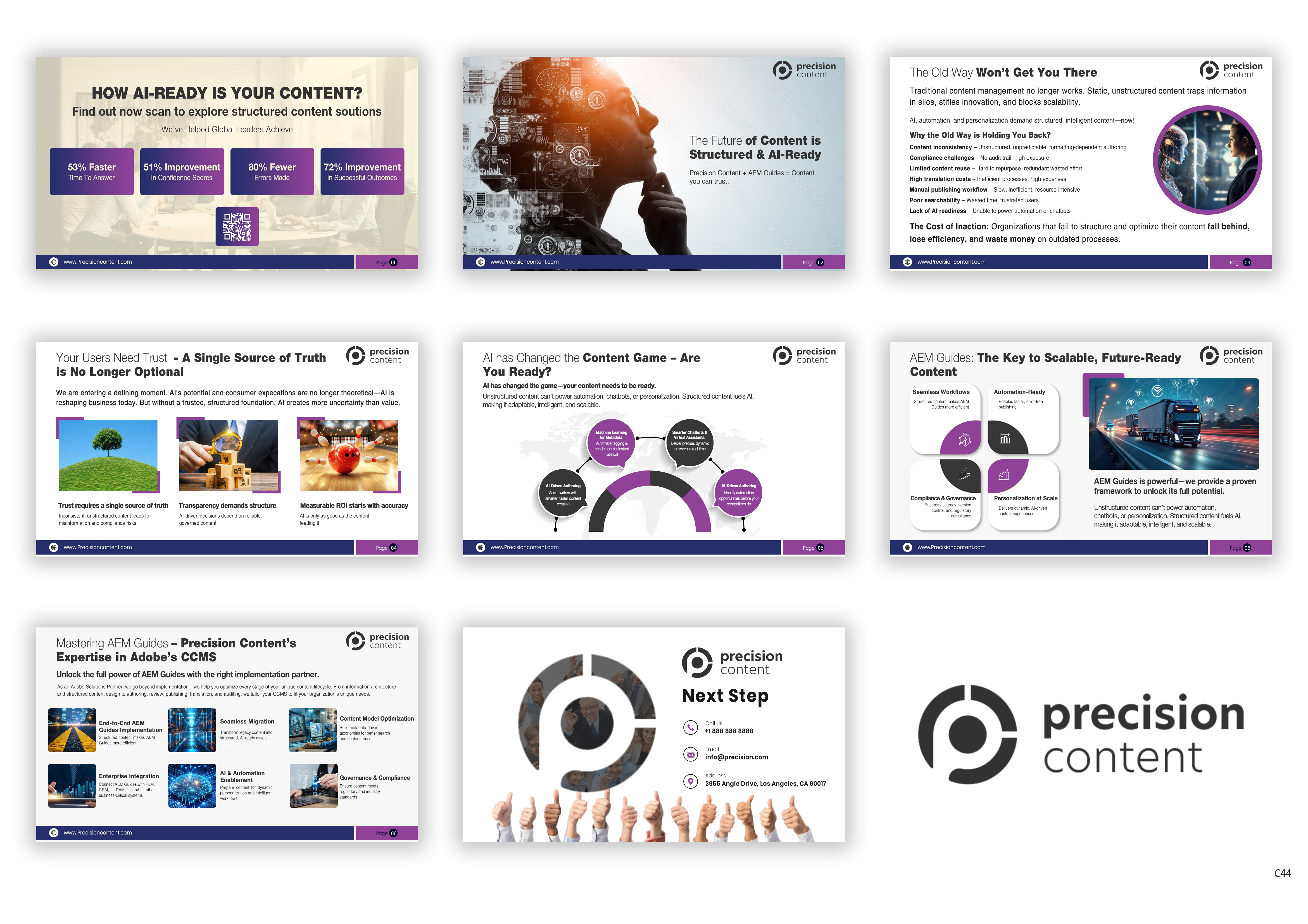 PowerPoint Design by pb for Precision Content Authoring Solutions | Design #34918820