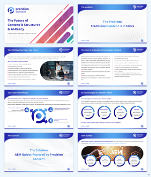 PowerPoint Design by pb for Precision Content Authoring Solutions | Design: #34918821
