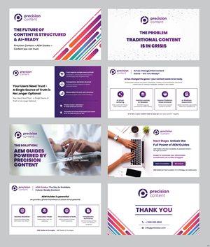 PowerPoint Design by pb for Precision Content Authoring Solutions | Design: #34918824
