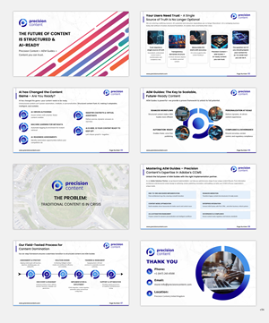 PowerPoint Design by pb for Precision Content Authoring Solutions | Design: #34918825