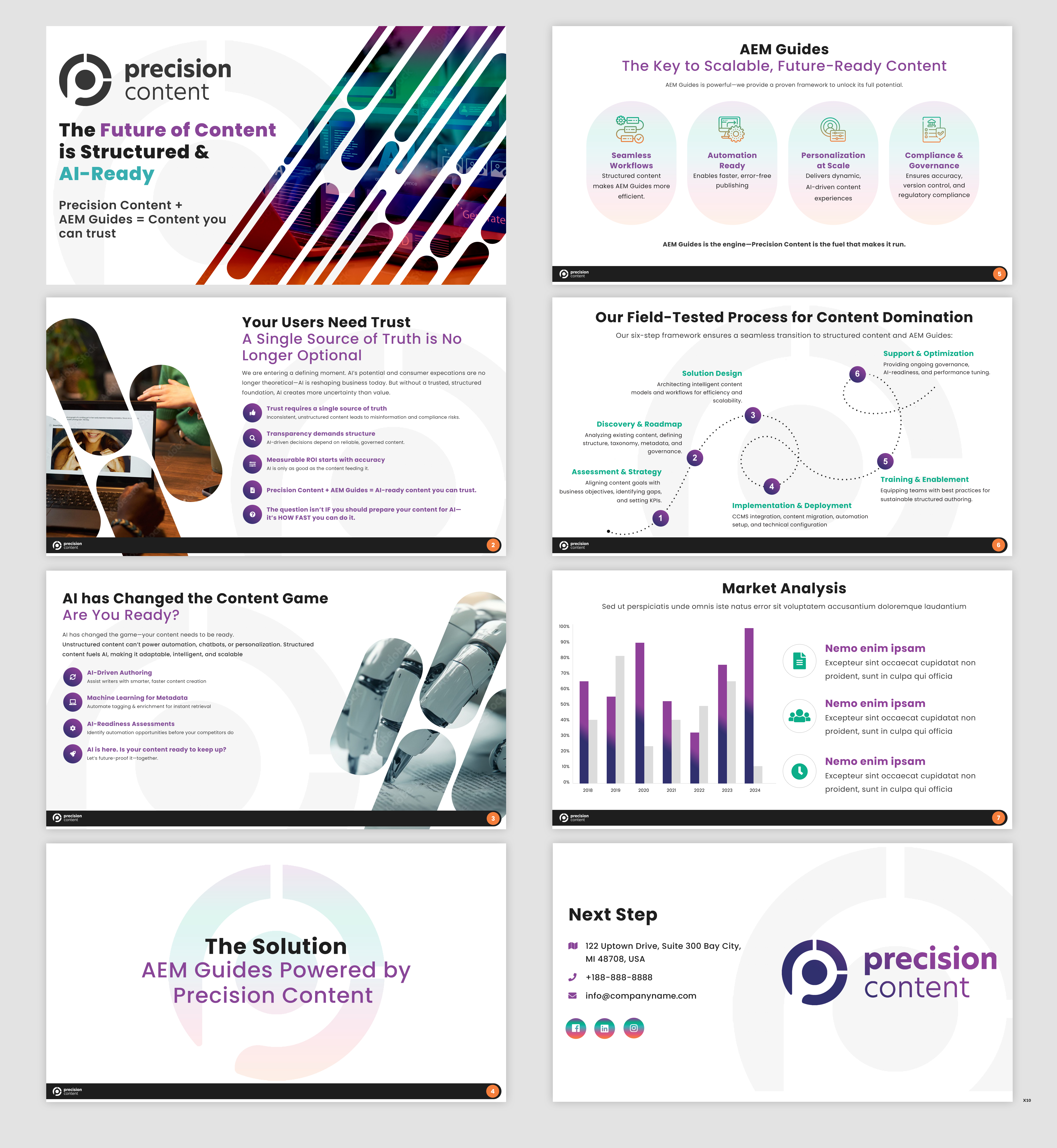Diseño de PowerPoint por pb para Precision Content Authoring Solutions | Diseño #34918828