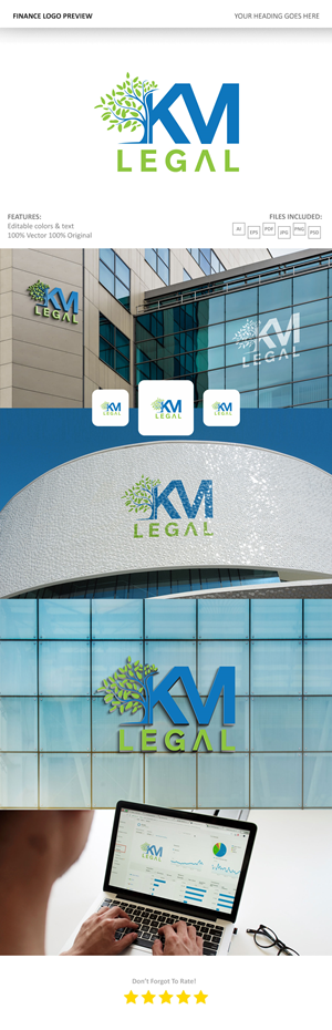 Design de Logo par VectorForge pour KM Legal | Design : #34912288
