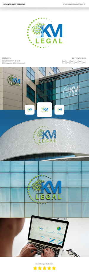 Design de Logo par VectorForge pour KM Legal | Design : #34912289