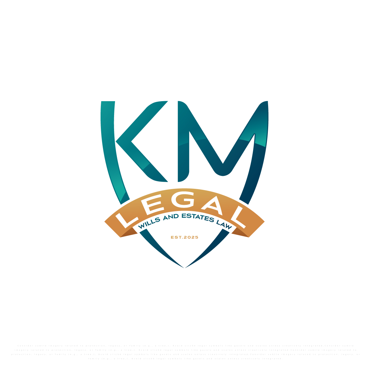 Diseño de Logo por Dhimant Maloo para KM Legal | Diseño #34909883
