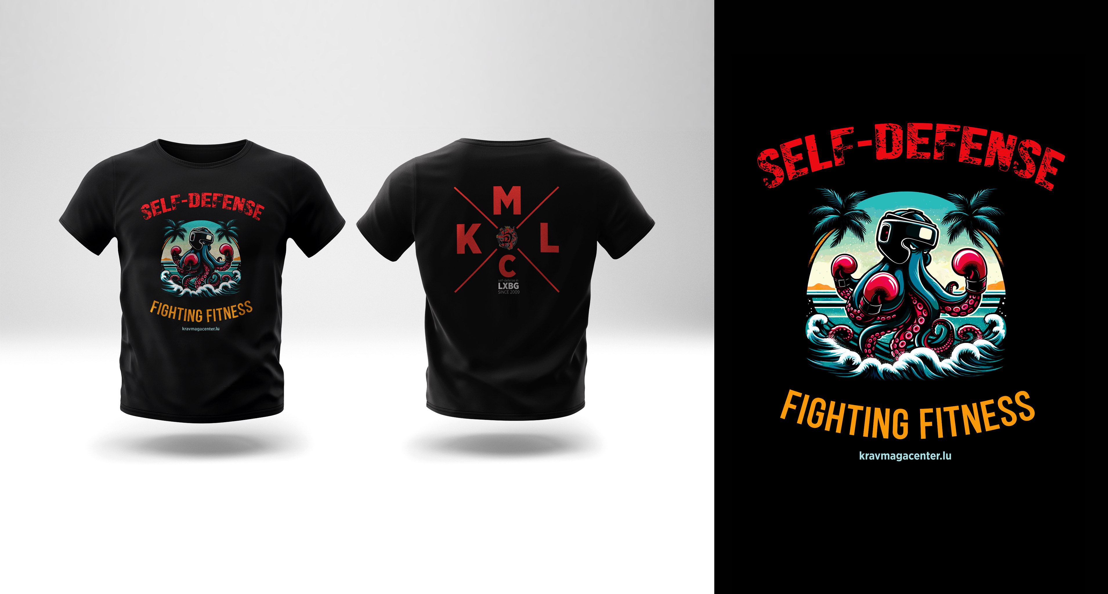 T-shirt Design by Pixel Rain for MJ Fitness Krav Maga Center | Design #34941444