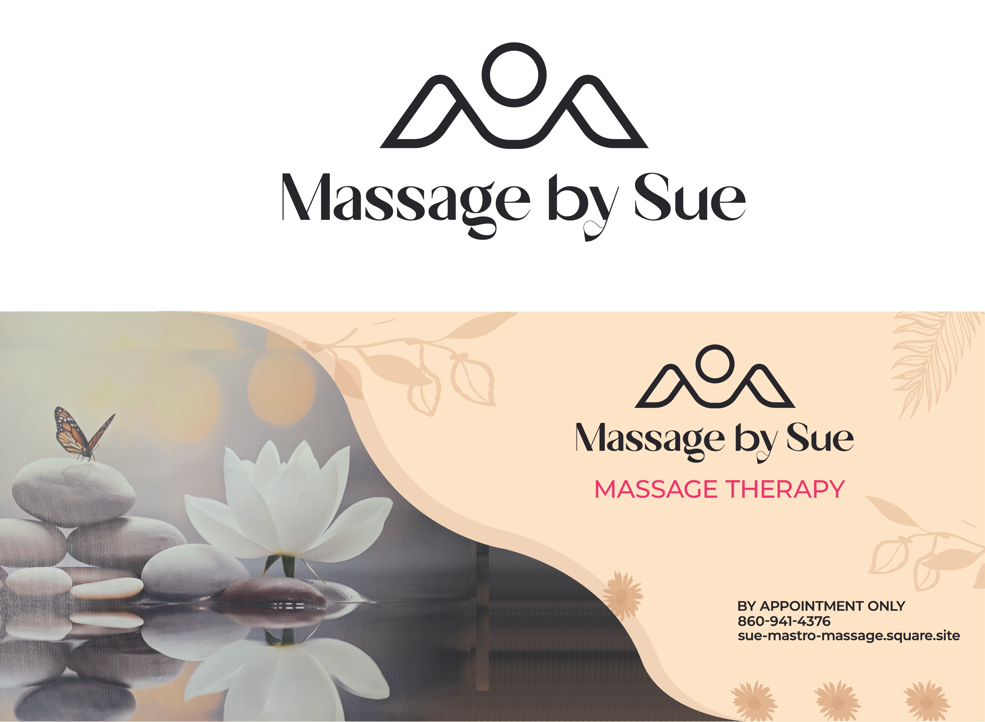 Logo-Design von Eli Nelson für Massage by Sue  | Design #34913874