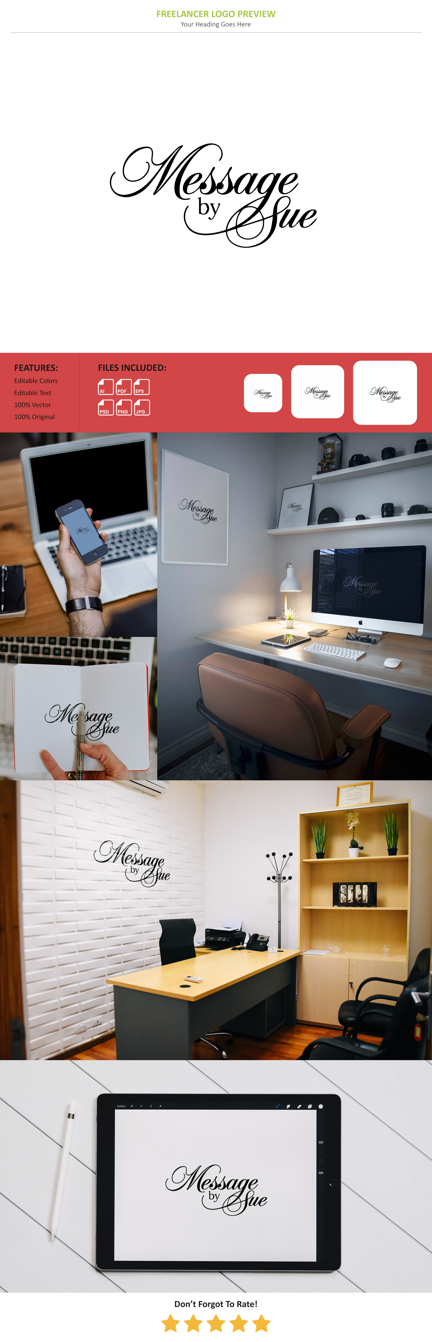 Logo Design by VectorForge for Massage by Sue  | Design #34920346