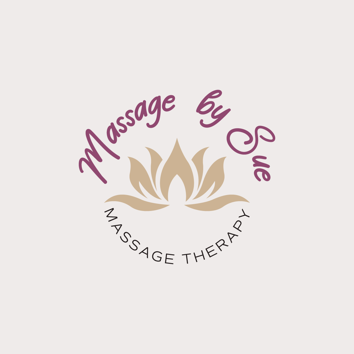 Logo Design by Tube light for Massage by Sue  | Design #34950538