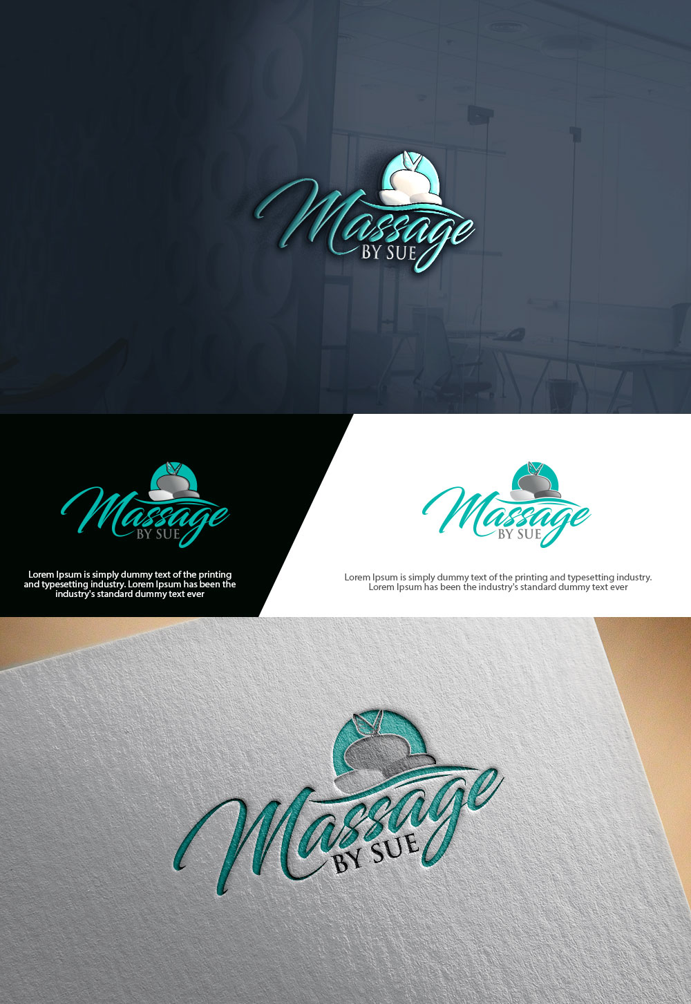 Diseño de Logo por sulemani  creation para Massage by Sue  | Diseño #34919476