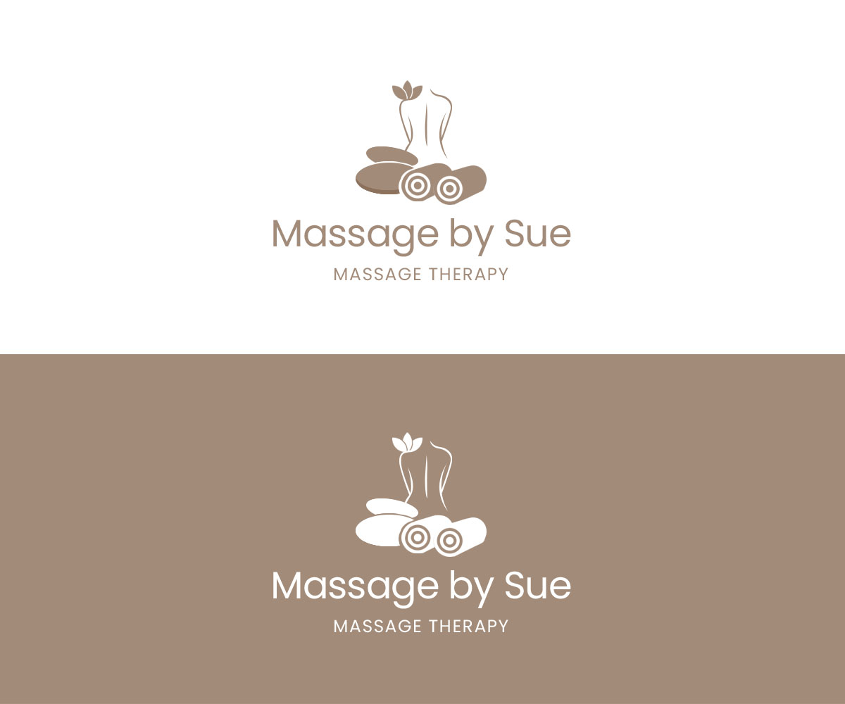 Logo Design by Bilo bee for Massage by Sue  | Design #34922894