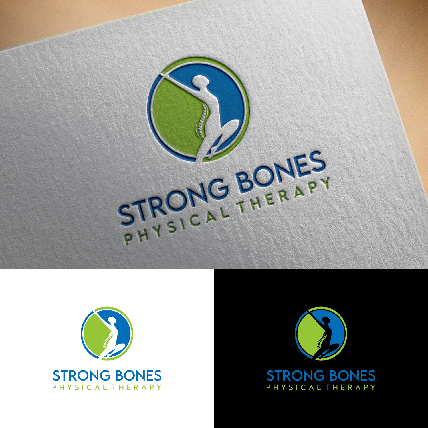 Logo Design by Bunglon_ for Strong Bones Physical Therapy | Design #34913132