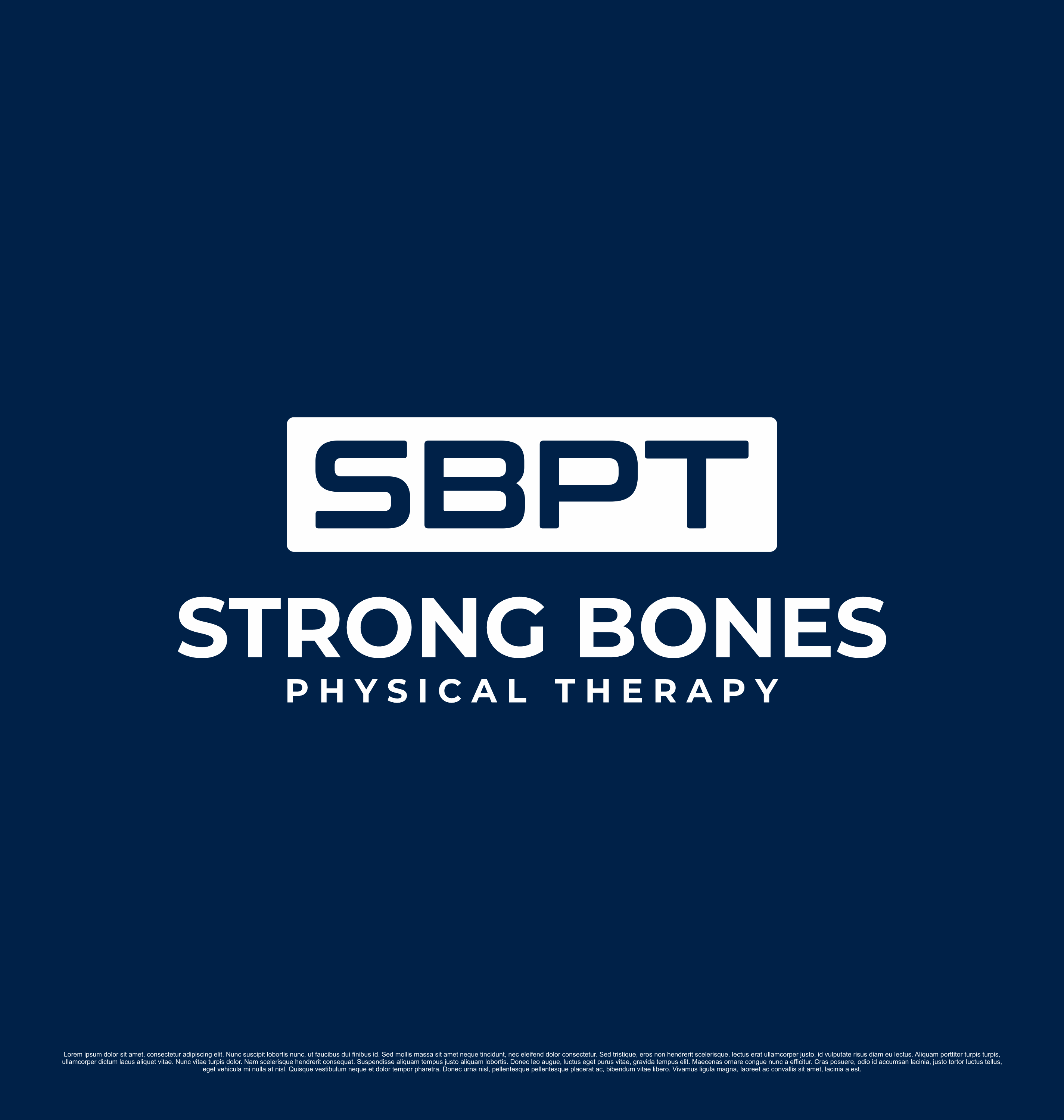 Diseño de Logo por saesean para Strong Bones Physical Therapy | Diseño #34929726