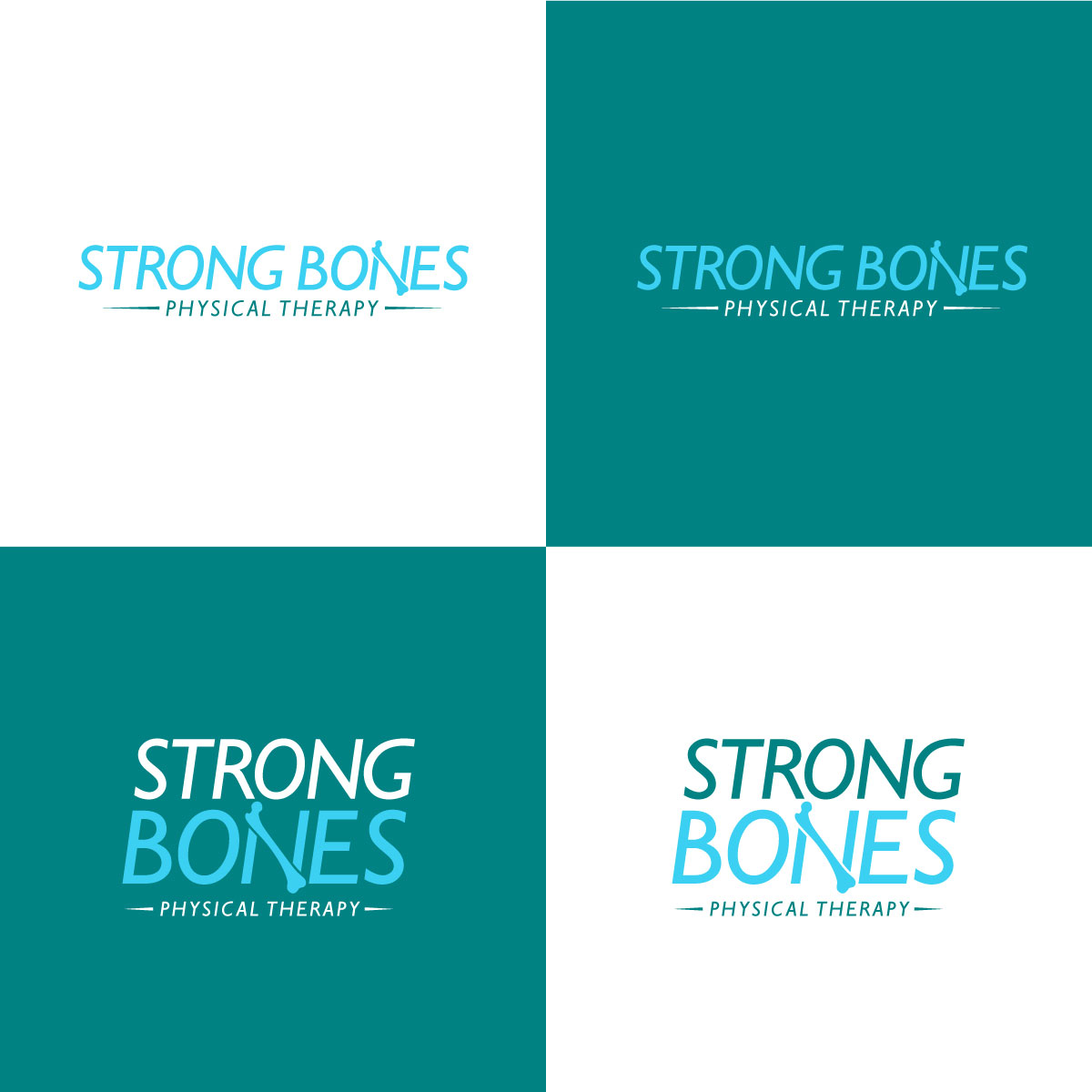 Logo Design by Alex Henry for Strong Bones Physical Therapy | Design #34917710