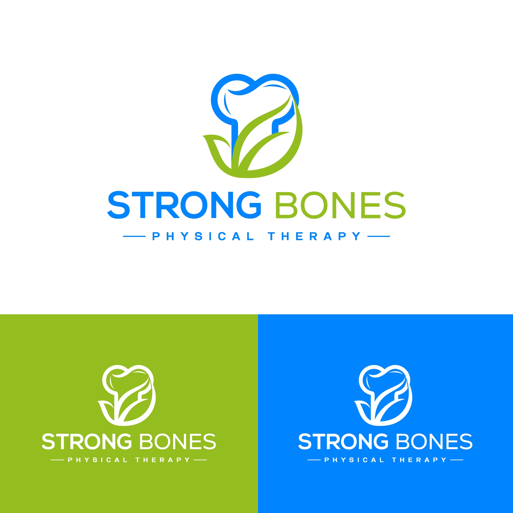 Logo Design by debdesign for Strong Bones Physical Therapy | Design #34917497