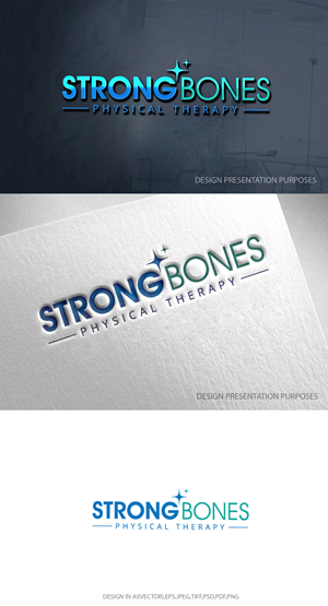 Logo Design by zebronicgraphic for Strong Bones Physical Therapy | Design: #34937216