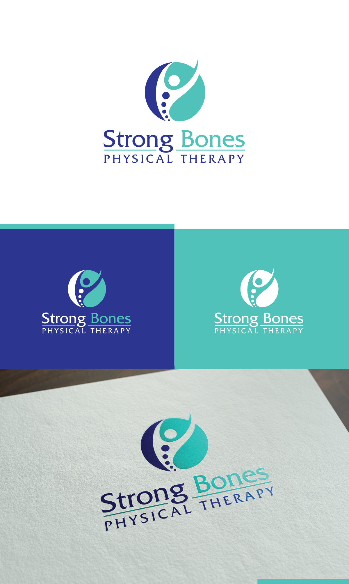 Logo-Design von creativepix für Strong Bones Physical Therapy | Design #34917105