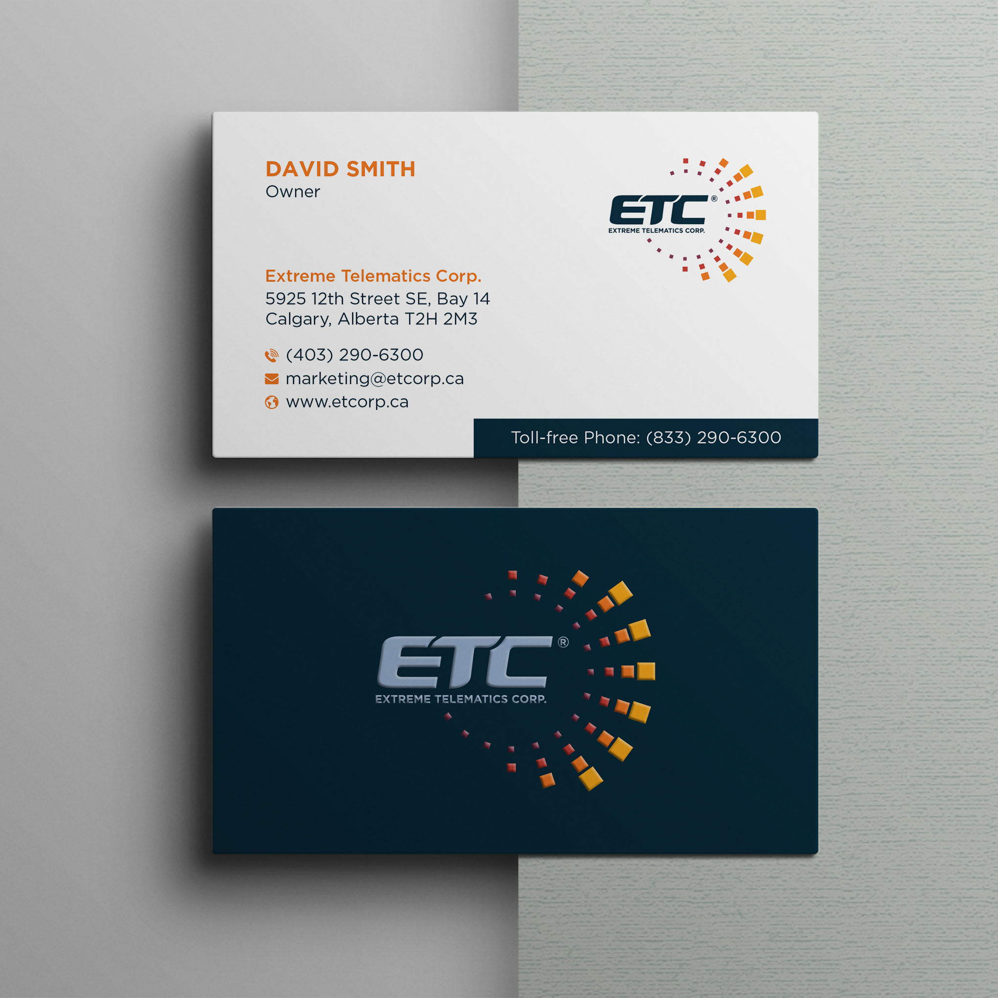 Business Card Design by Bikash Das for Extreme Telematics Corp. | Design #34916899