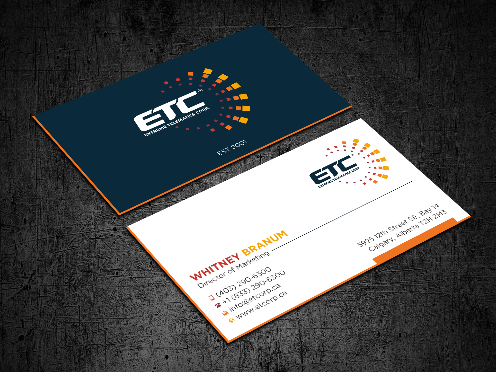 Business Card Design by Uttom 2 for Extreme Telematics Corp. | Design #35015286