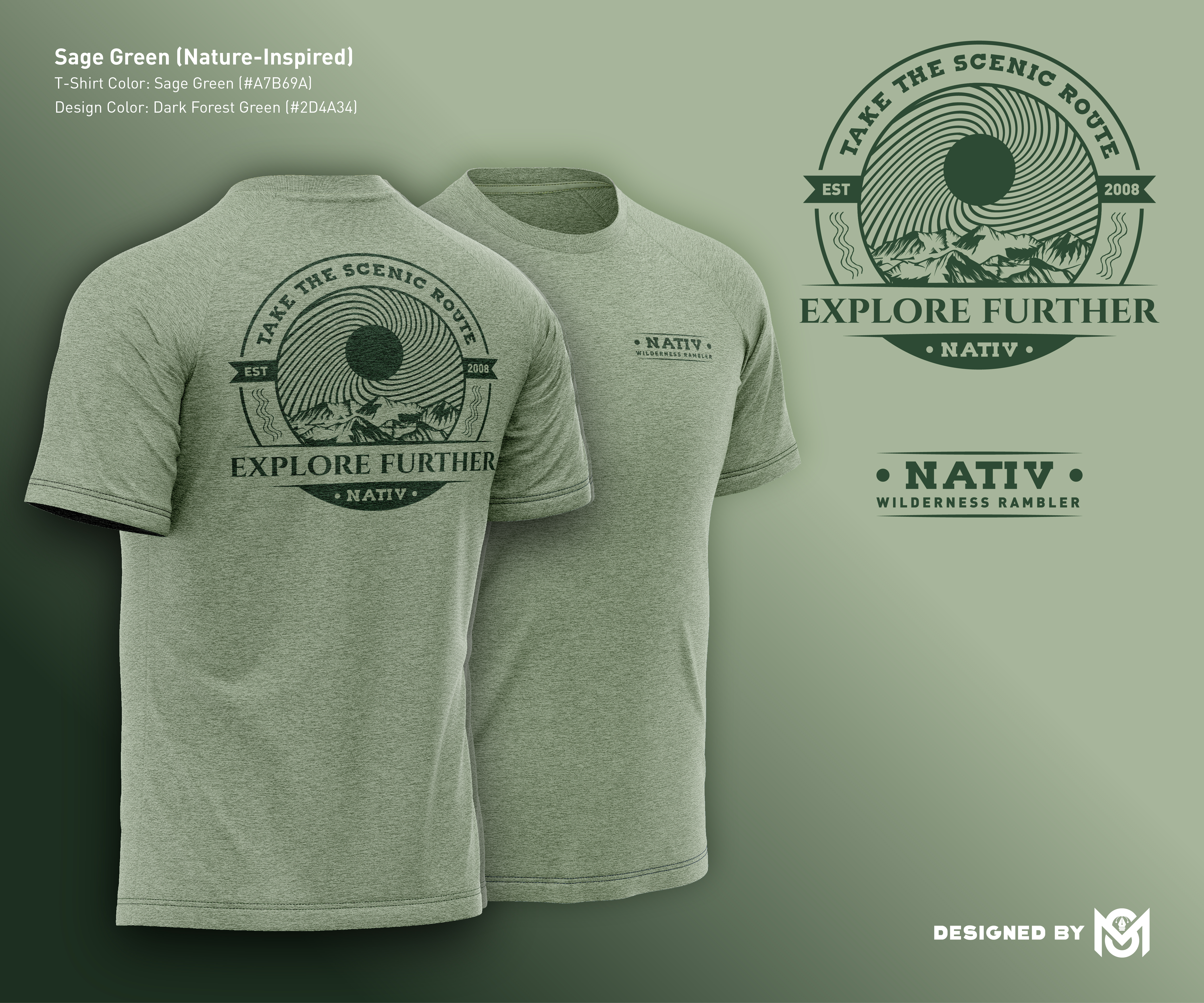 T-shirt Design by Designed by MS for NATIV LLC | Design #34989748