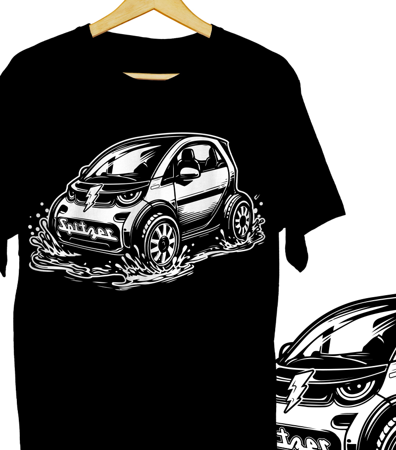 T-shirt Design by HELLOCRUNK for Hotcards | Design #34982203