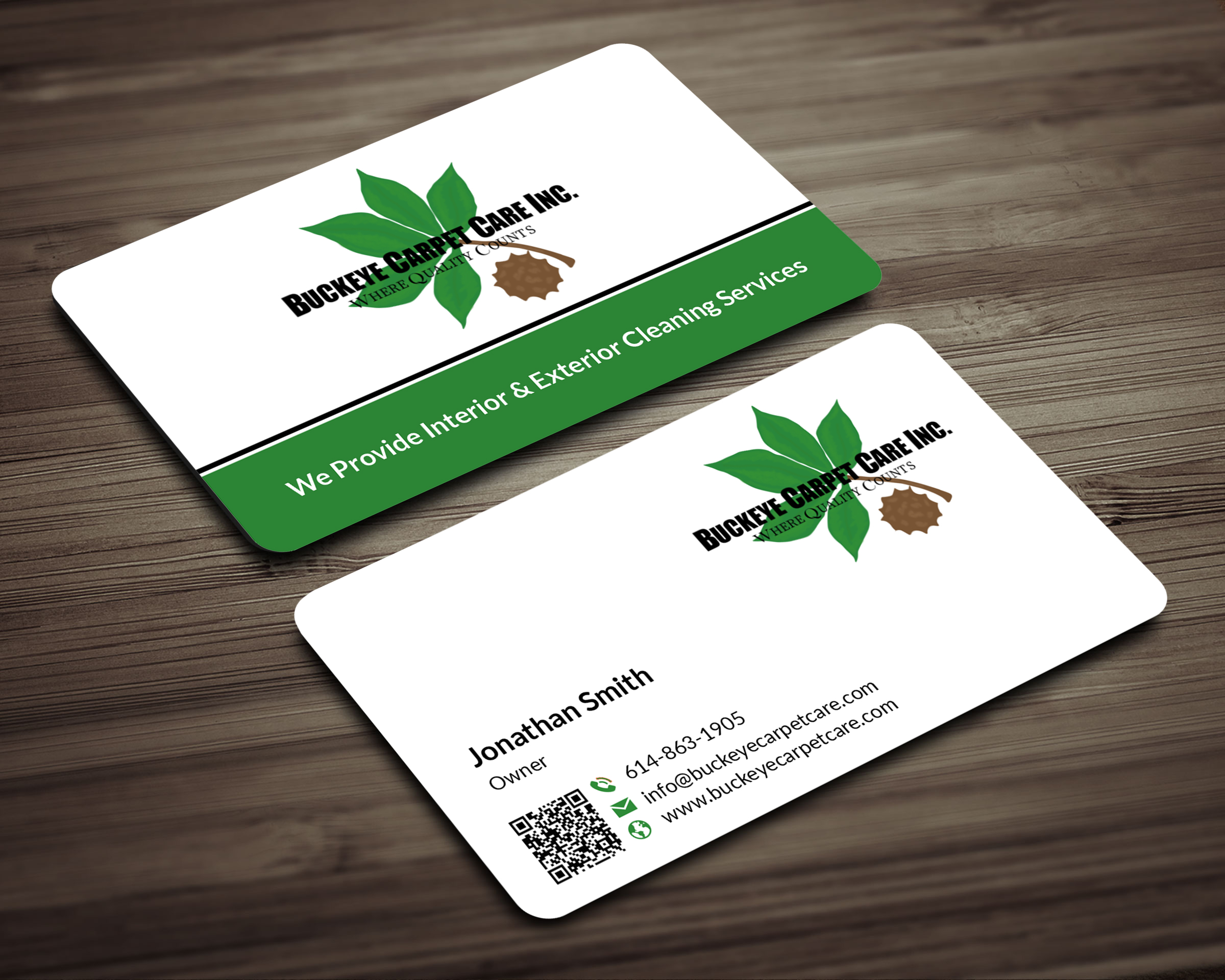 Business Card Design by freelancer75 for Buckeye Carpet Care, Inc. | Design #34919208