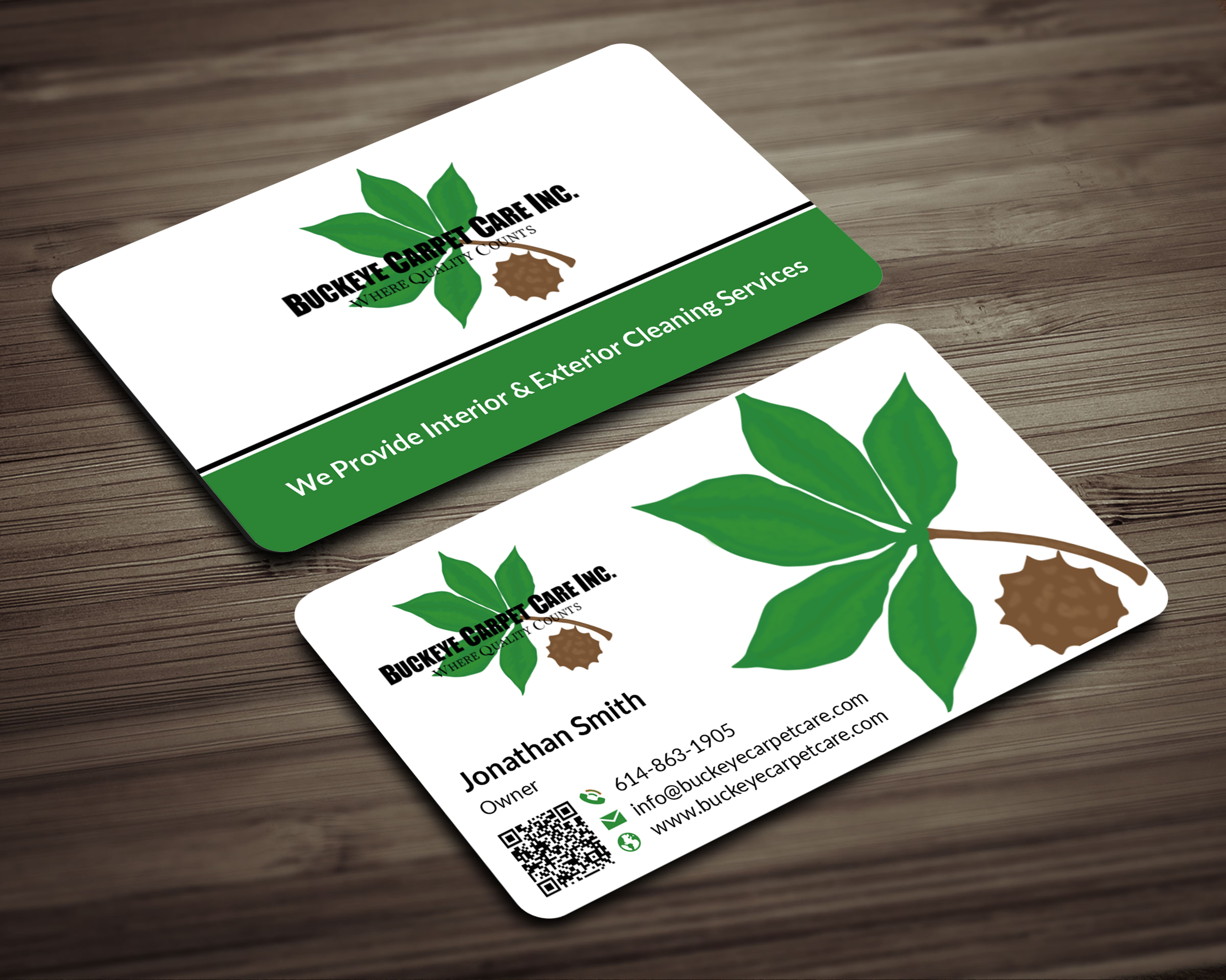 Business Card Design by designer1975 for Buckeye Carpet Care, Inc. | Design #34919394