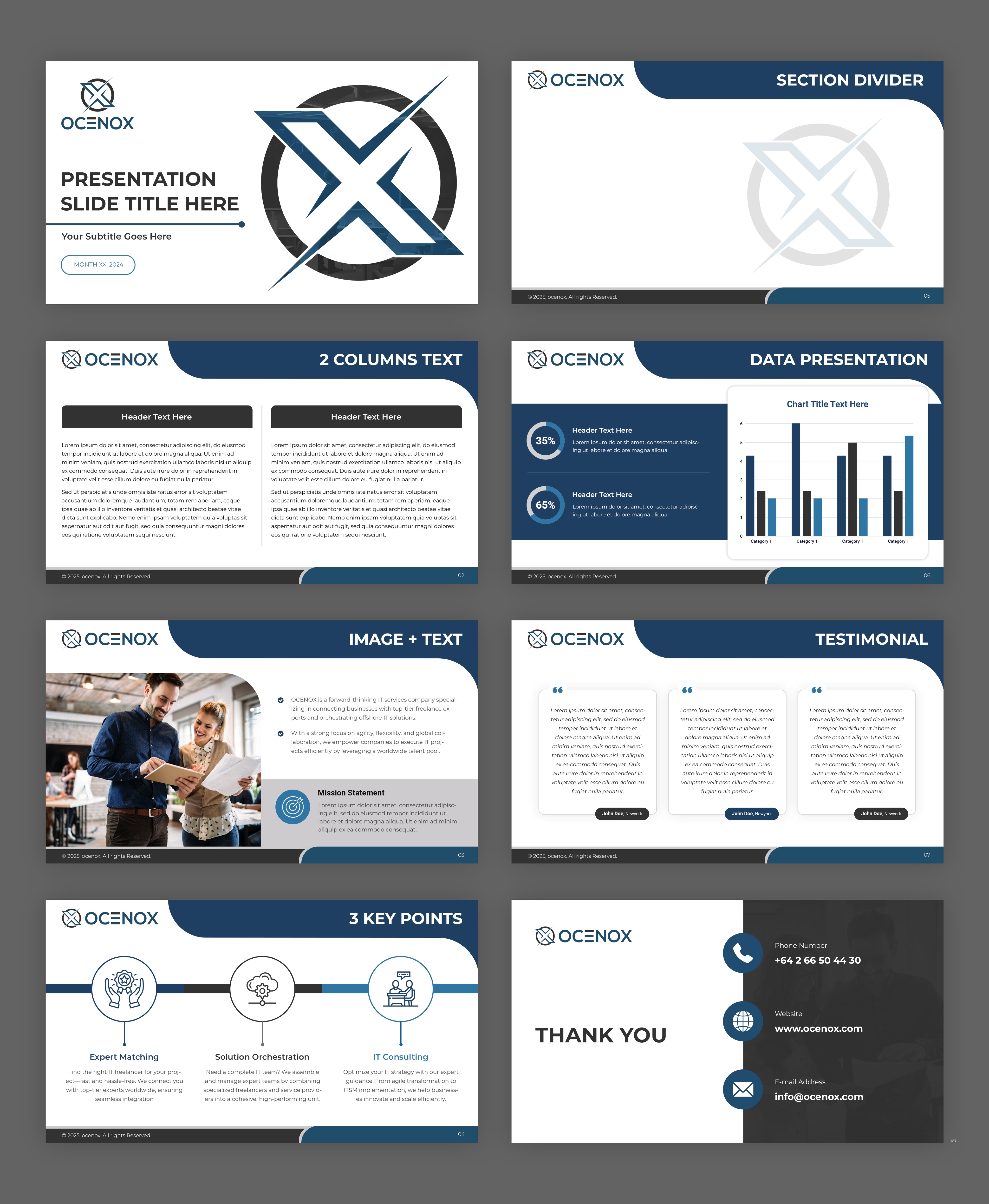 PowerPoint Design by pb for OCENOX LTD | Design #35295522