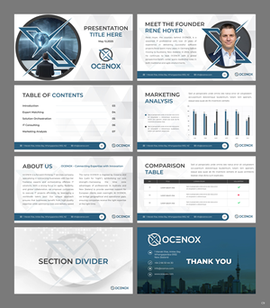 Diseño de PowerPoint por pb para OCENOX LTD | Diseño: #35295523