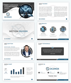 Diseño de PowerPoint por pb para OCENOX LTD | Diseño: #35300521