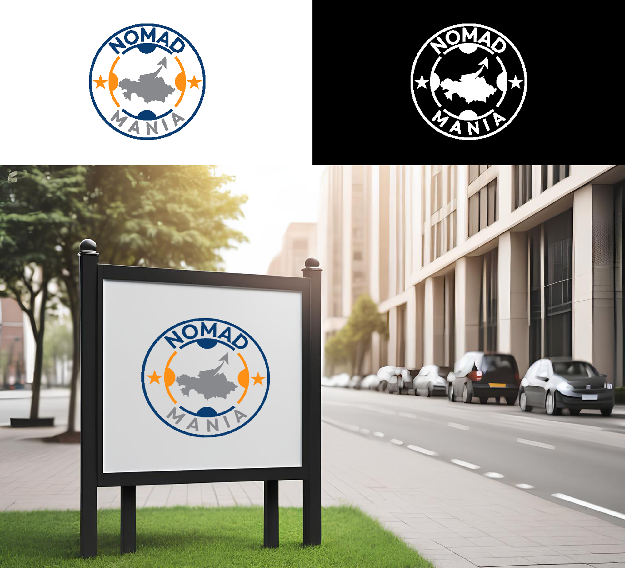 Logo Design by RA-bica for NomadMania | Design #34930067