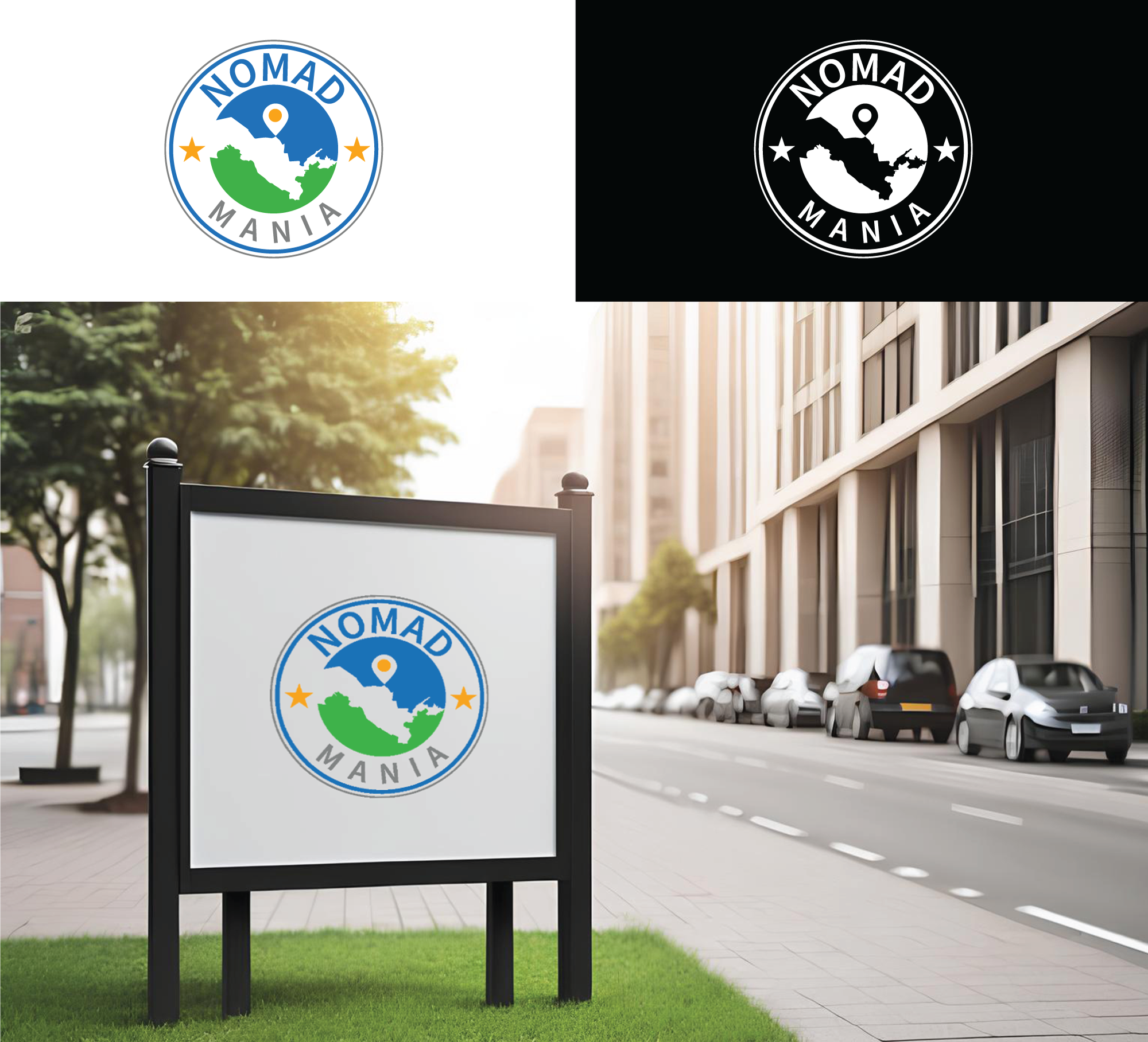 Logo Design by RA-bica for NomadMania | Design #34936705