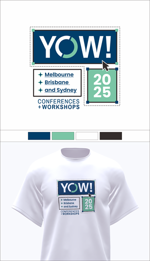 Diseño de Camiseta por MALIK CREATIVE MEDIA para YOW! Conference | Diseño #34956363