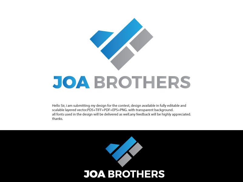 Logo Design by holyvi for JOA Brothers Inc. | Design #34930711