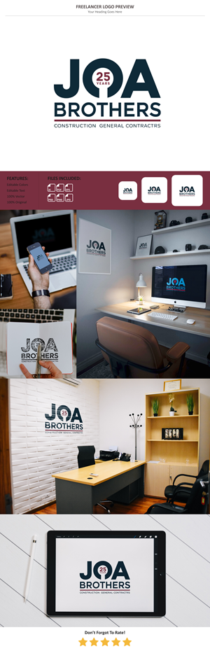 Logo Design by StudioDesigner for JOA Brothers Inc. | Design: #34933179