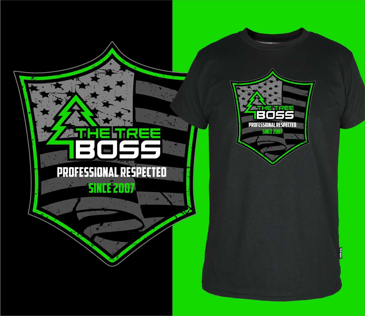 T-shirt Design by Yakuza20 for Green Mountain Contractors Inc. | Design #34979491