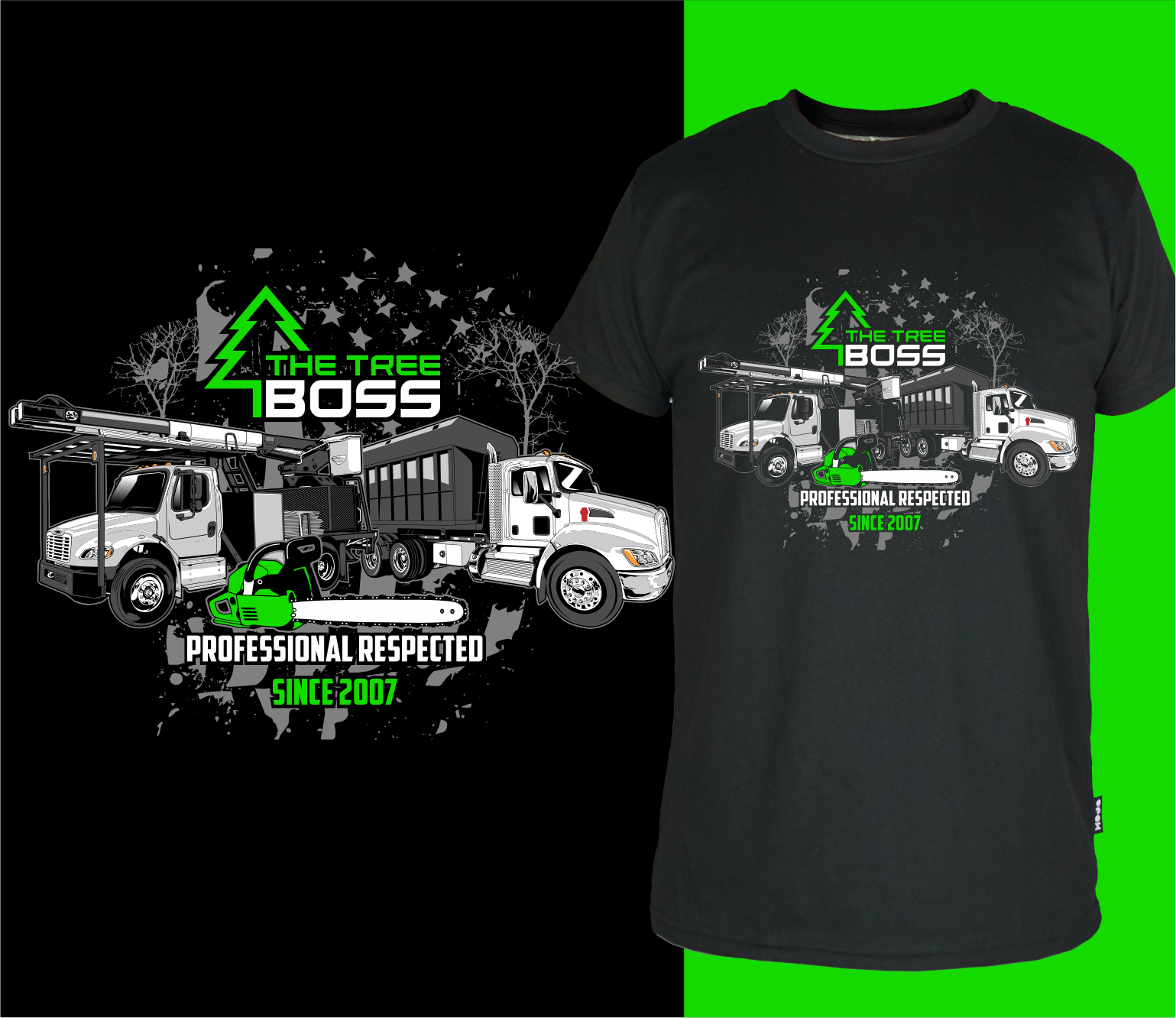 Diseño de Camiseta por Yakuza20 para Green Mountain Contractors Inc. | Diseño #34979827