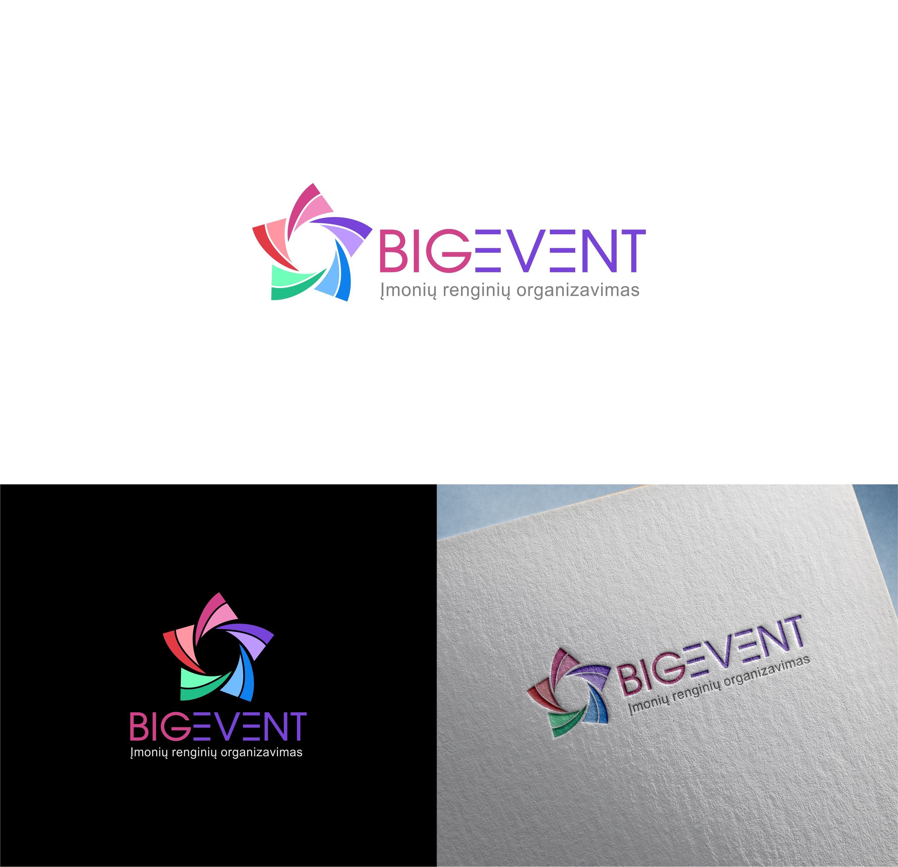 Logo Design by Joenet Jayawarna for BIGEVENTAS, MB, company code 305010752, VAT code LT100012172517 | Design #34950462