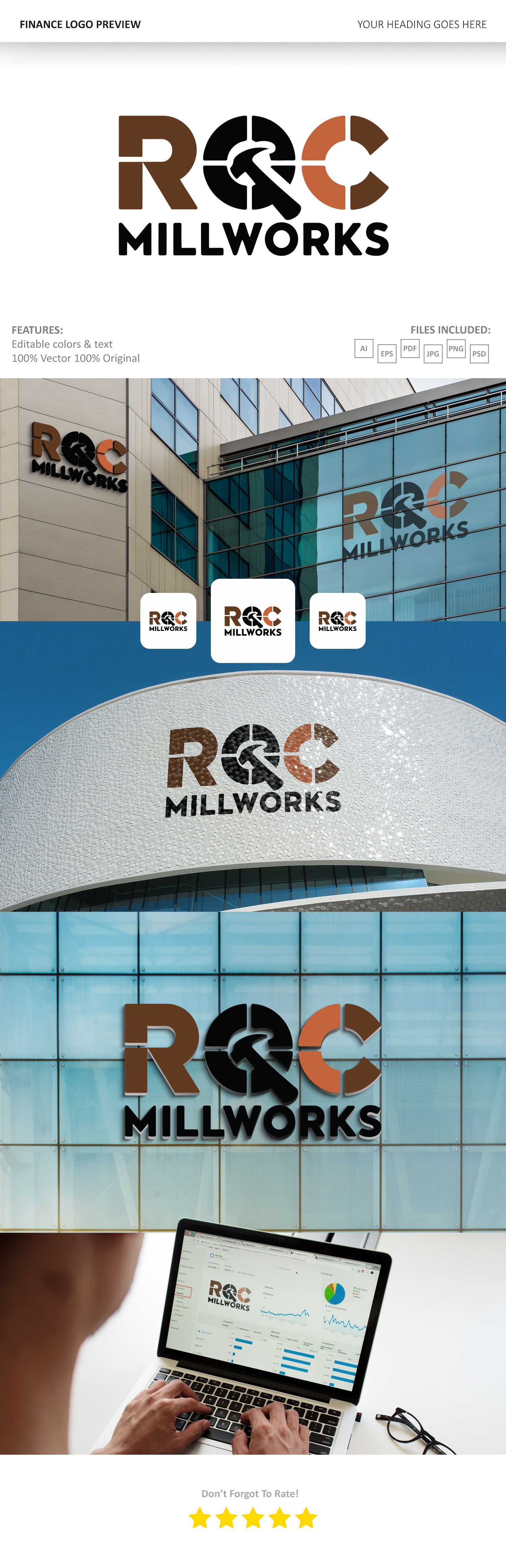Logo Design by VectorForge for RQC Millworks  | Design #34940034