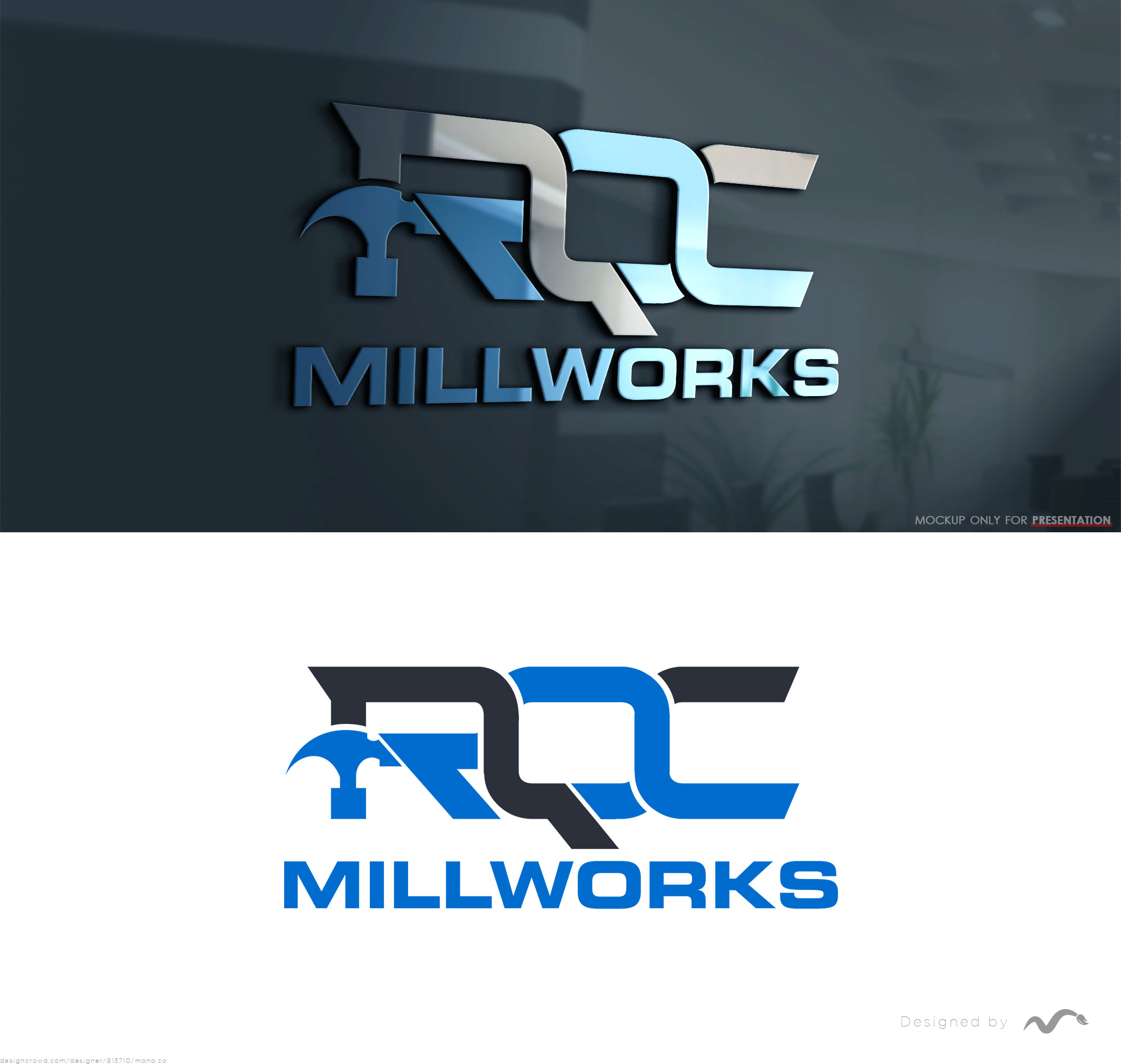 Logo Design by Mono.co for RQC Millworks  | Design: #34939982
