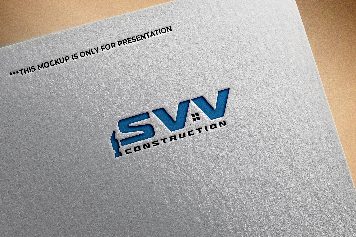 Logo Design by Widi Nalendra for SVV Construction  | Design #34950928